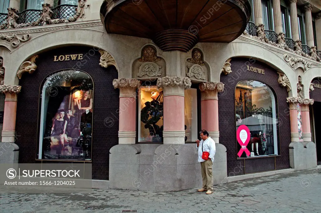 Loewe shop, Paseo de Gracia, Barcelona, Catalonia, Spain