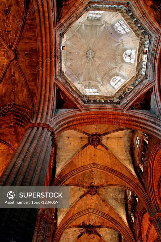 Basilica of Santa Eulalia, Barcelona Cathedral, Gothic, Barcelona, Catalonia, Spain