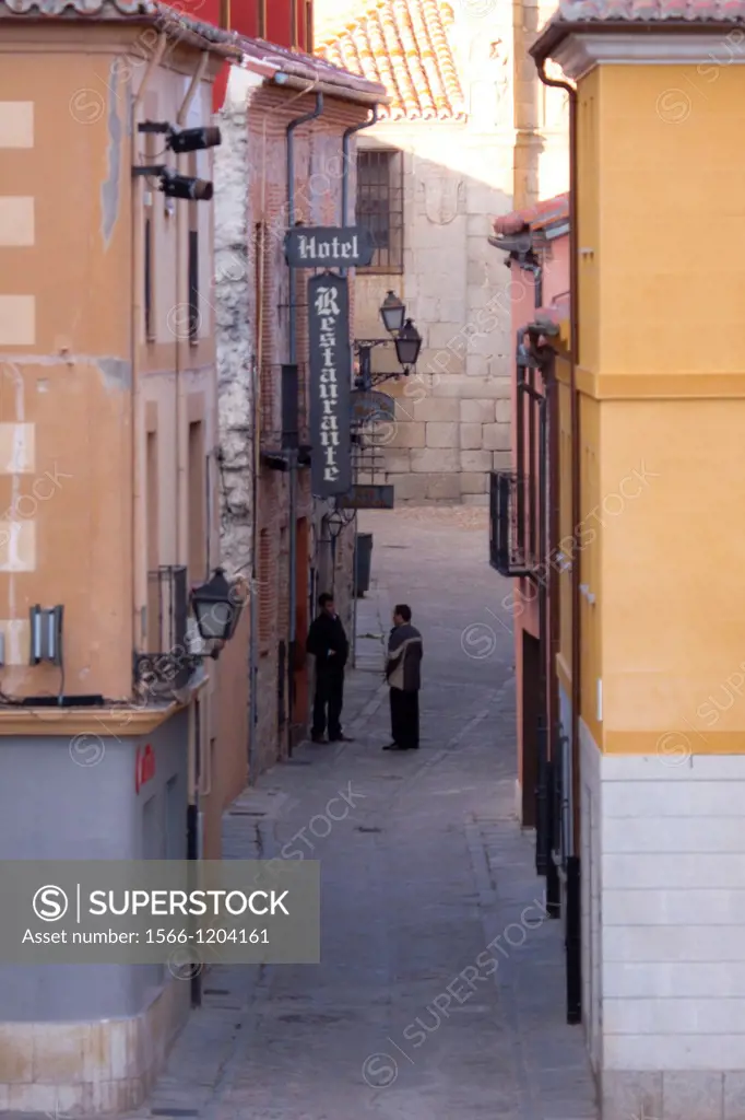 Street scene, Avila, Spain.