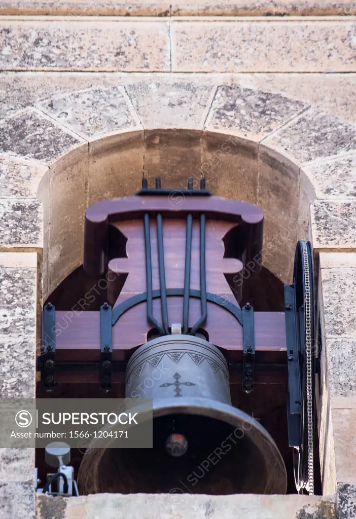 Pealing bell, Cuenca, Castile-La Mancha, Spain.