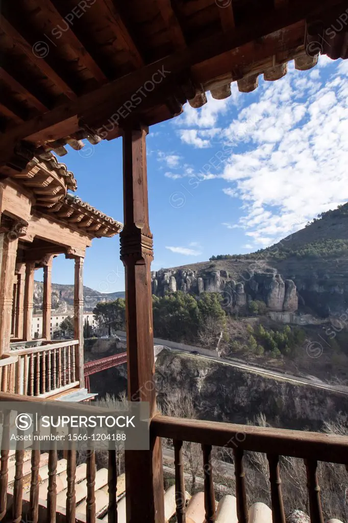 View from the Hanging Houses, Cuenca, Castile-La Mancha, Spain.
