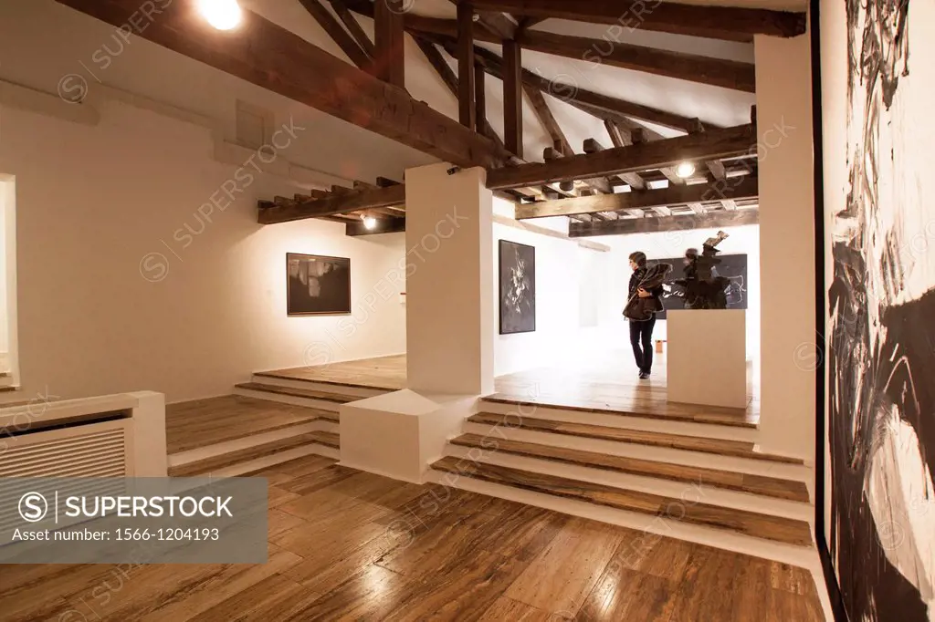 Museo de Arte Abstracto Español (Museum of Spanish Abstract Art) , interior. This museum is located in the famous Casas Colgadas (Hanging Houses) of C...