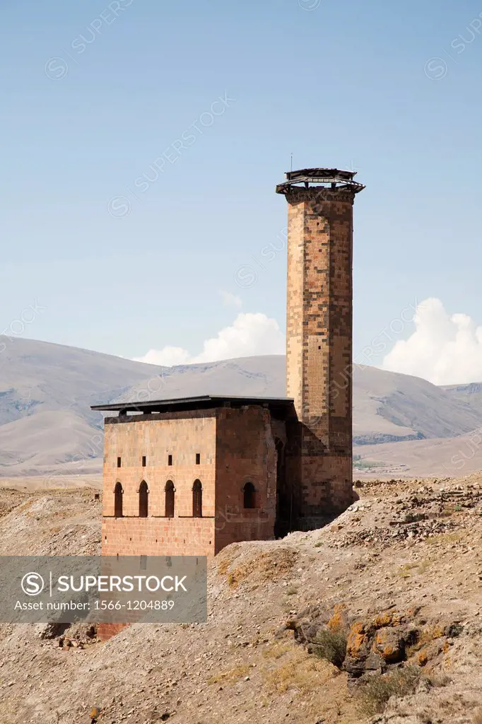 menucer mosque, ani ruins, kars area, north-eastern anatolia, turkey, asia
