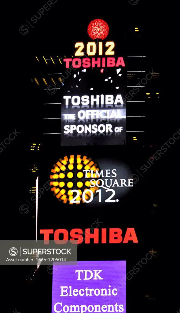 Times Square 42nd Street 2012-2013, Ball Drop, Countdown Calendar, Broadway, Manhattan, New York City, USA