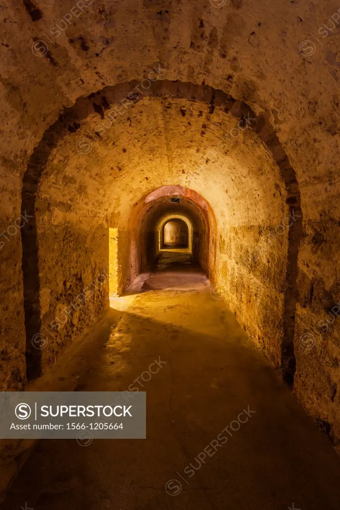 Prison in Castillo San Cristobal, San Juan National Historic Site, a national park in Old San Juan, Puerto Rico