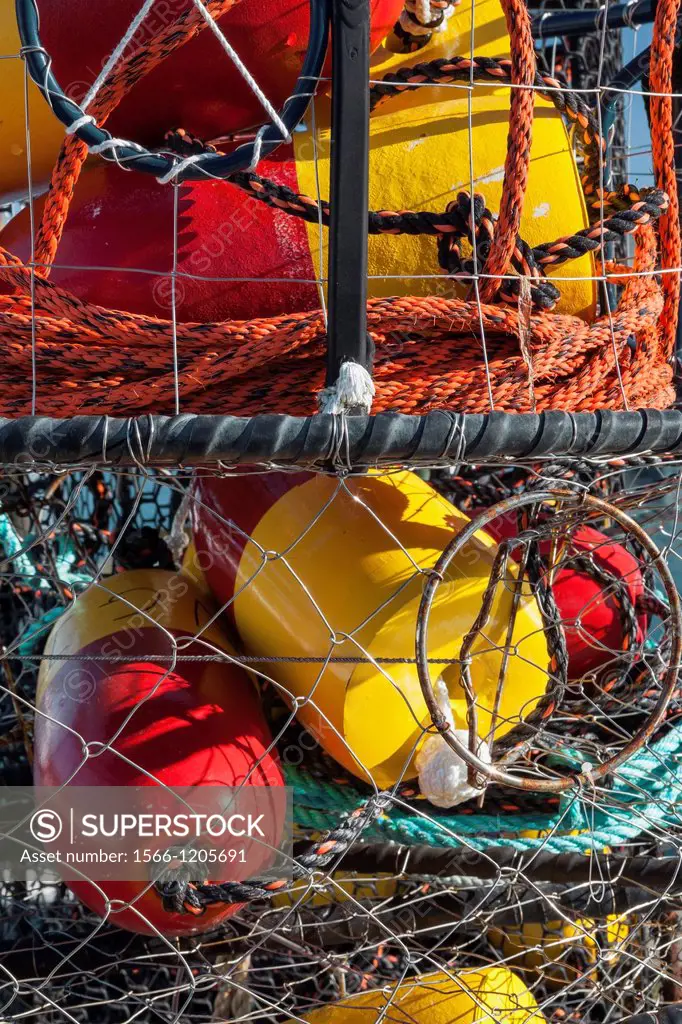 Stacks Of Pots For Catching Crabs, Charleston Marina, Oregon