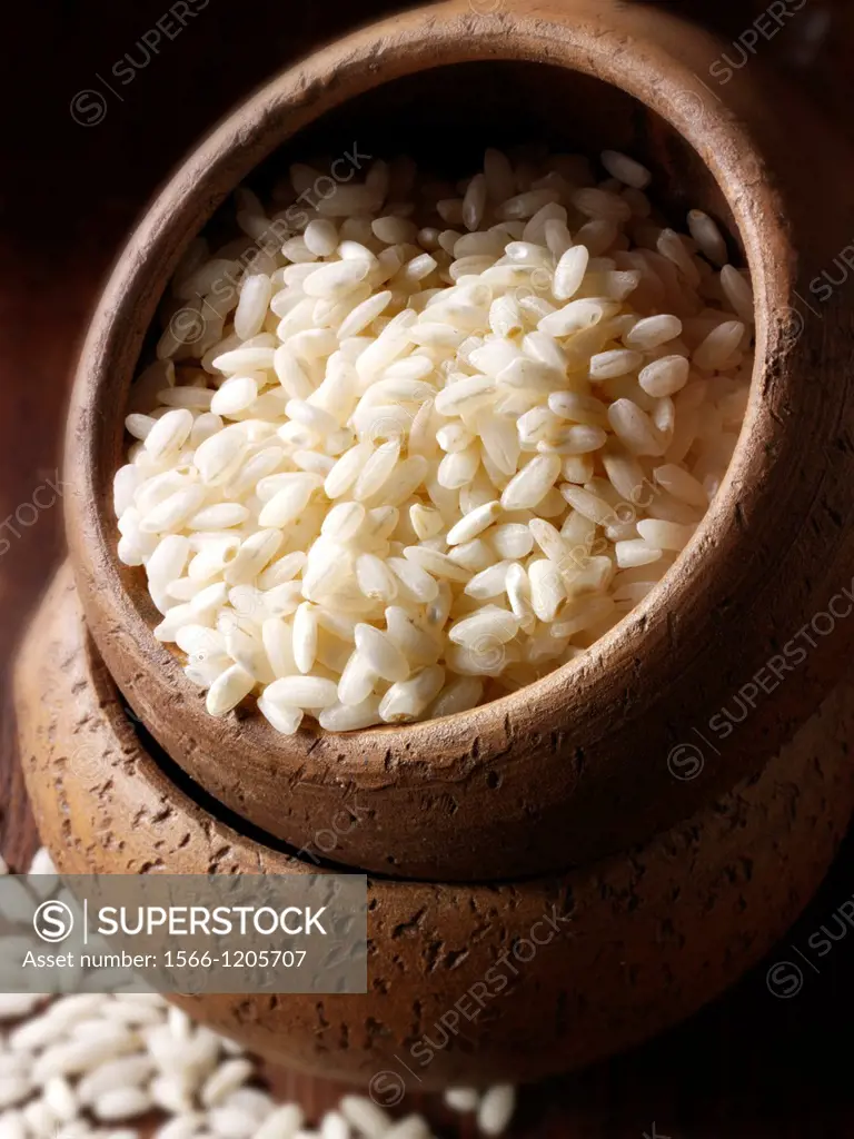 Alborio Risotto Rice - stock photos
