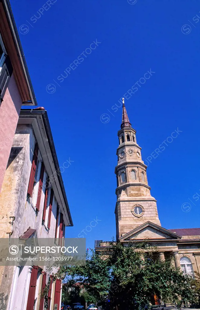 Historical Charlestown South Carolina Church Street Marketplace in South Carolina USA