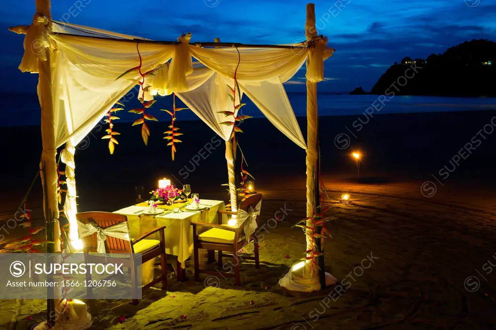 Romantic dinner  Ao kantiang  Ko Lanta island  Krabi province, Thailand