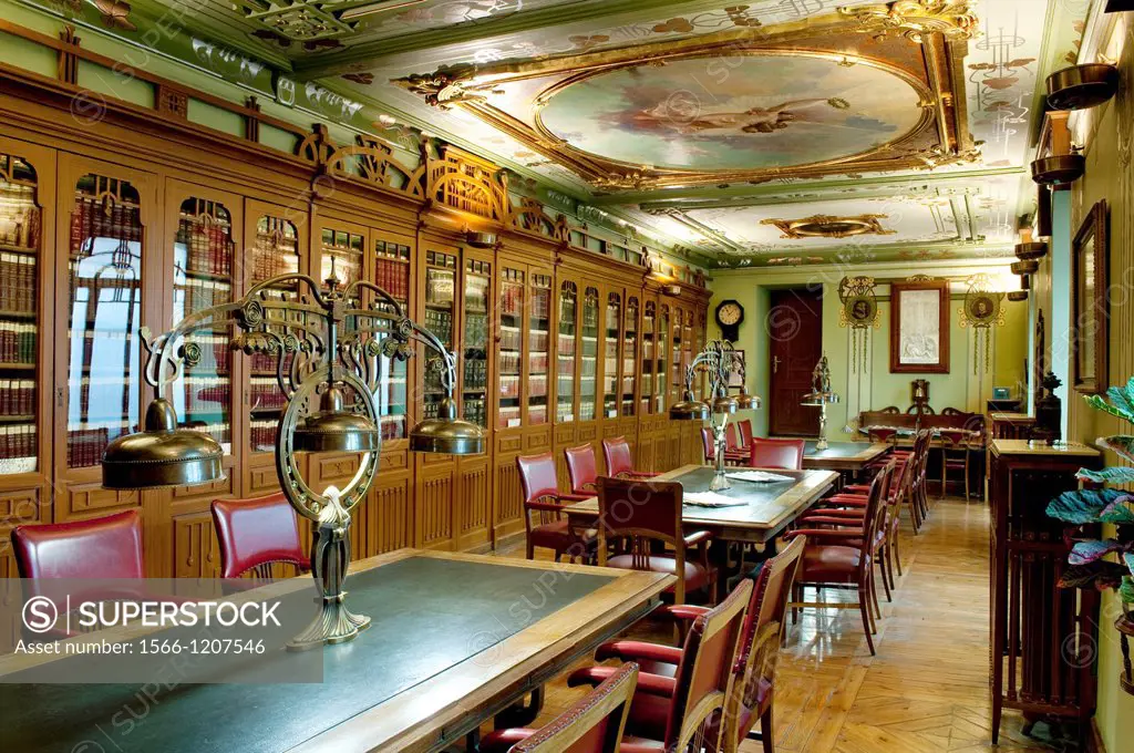 Historic Industrial Club 1910, Library, Alcoy, Alicante province, Spain