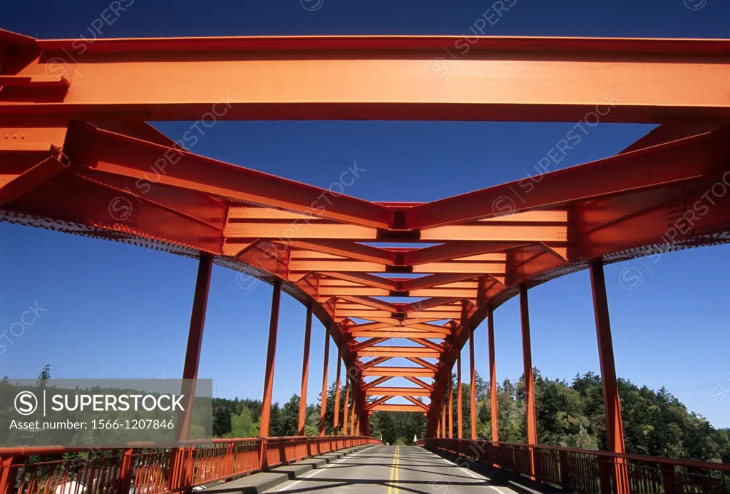 Red Bridge, Pioneer Park, La Conner, Washington