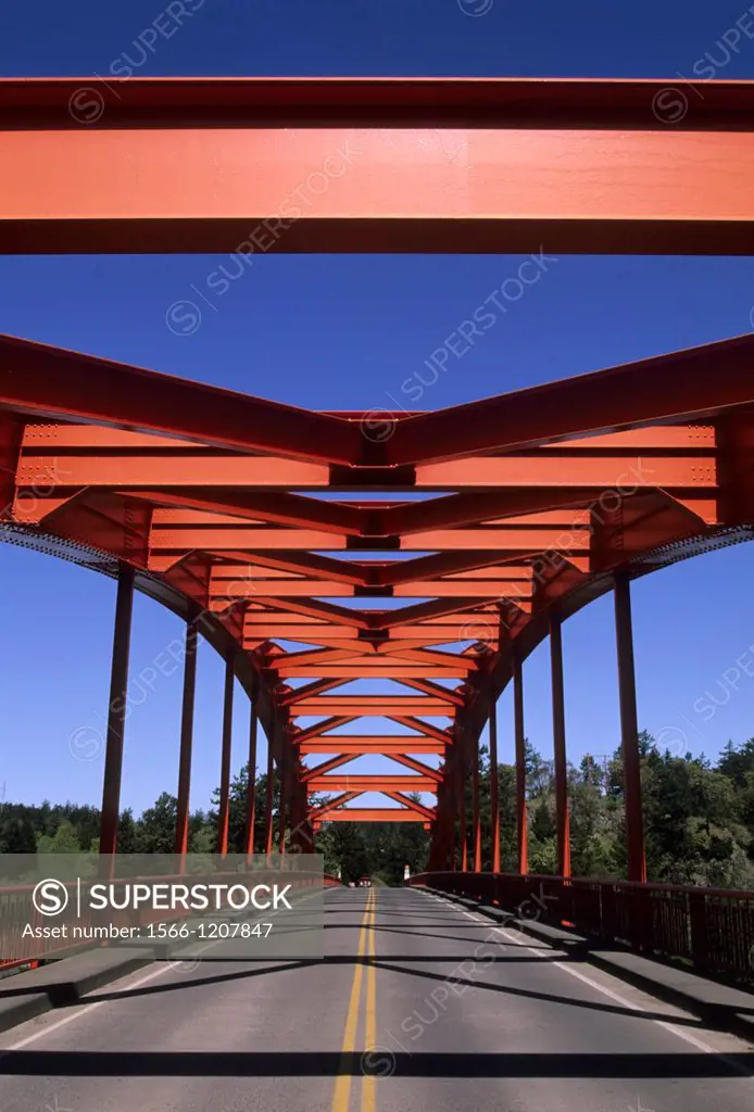 Red Bridge, Pioneer Park, La Conner, Washington