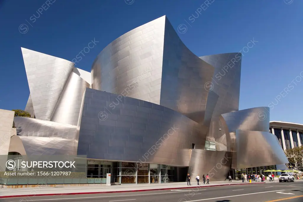 modern architecture by Frank Gehry, Walt Disney Concert Hall, Downtown Los Angeles, California, United States of America, USA