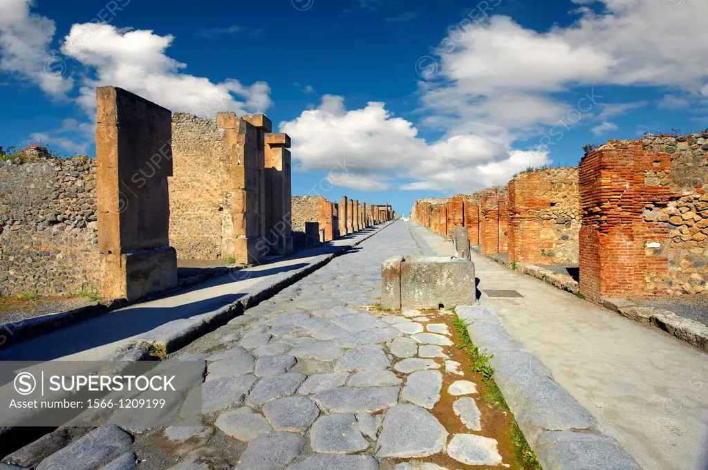 Street of Pompeii archaeological site