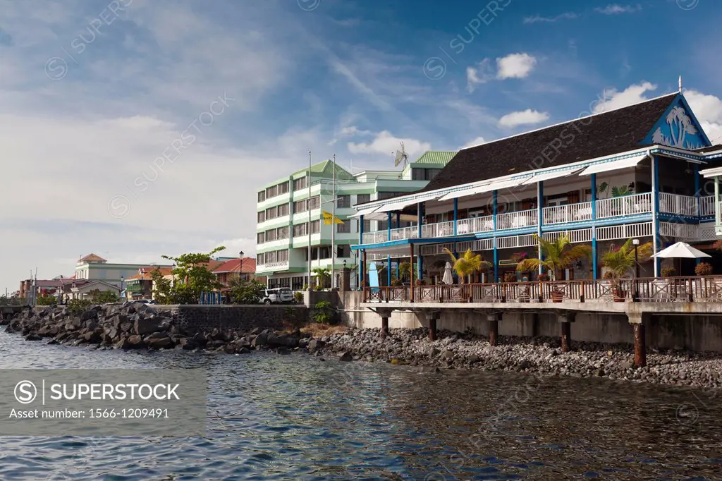 Dominica, Roseau, Fort Young Hotel, exterior