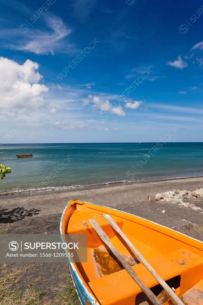 Dominica, Mero Beach, black sand beach