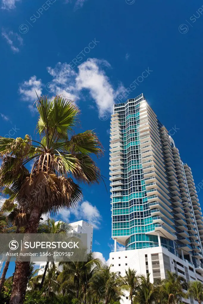 USA, Miami Beach, South Beach, Miami Beach, highrise buildings