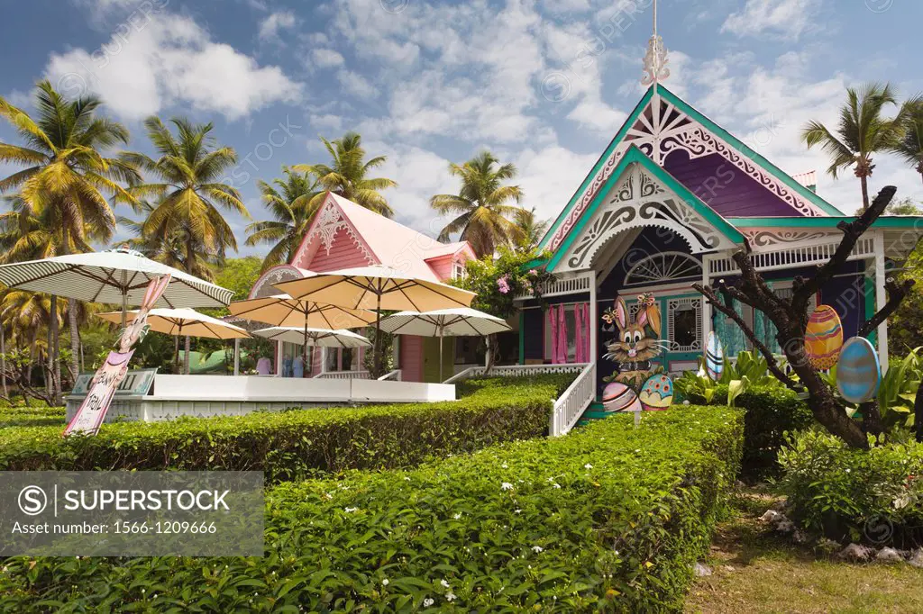 St  Vincent and the Grenadines, Mustique, Britannia Bay, village shop