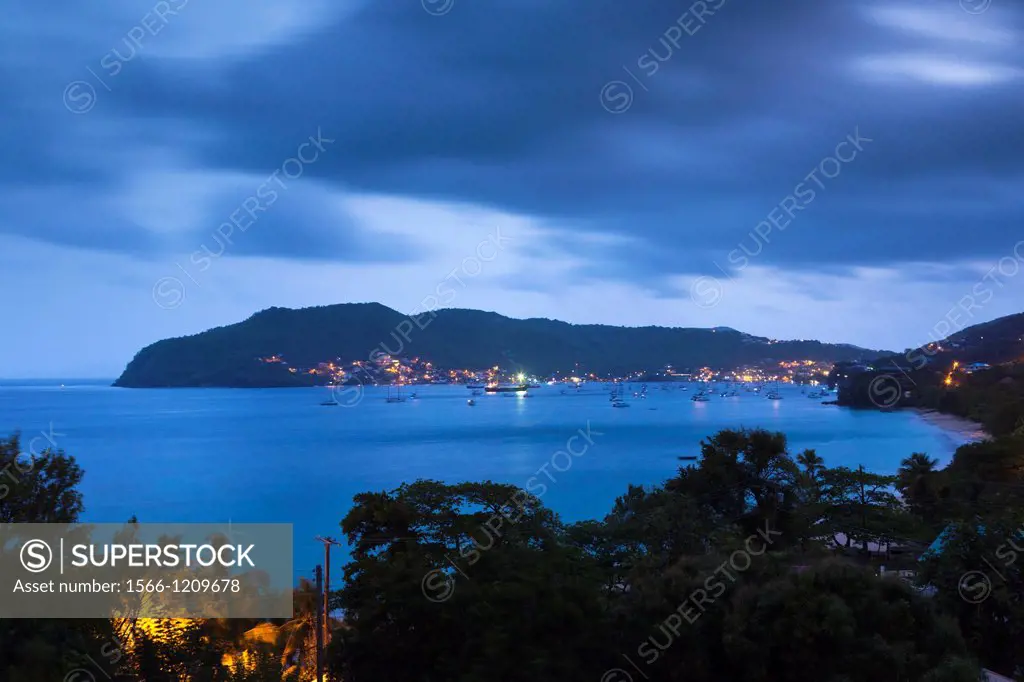 St  Vincent and the Grenadines, Bequia, Port Elizabeth, Admiralty Bay, dawn