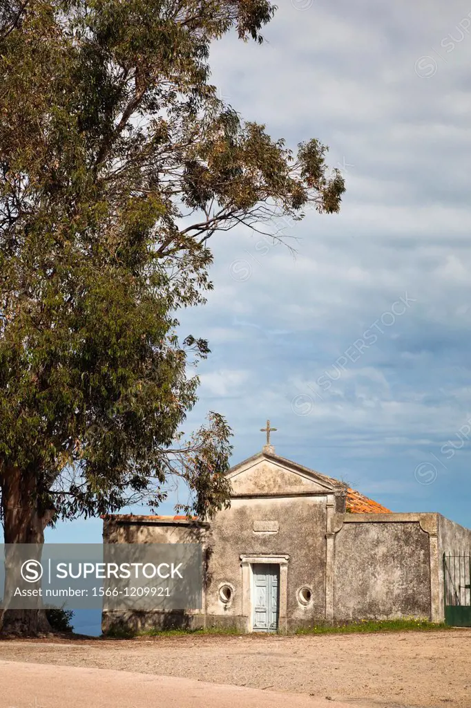 France, Corsica, Corse-du-Sud Department, Calanche Region, Piana, roadside chapel