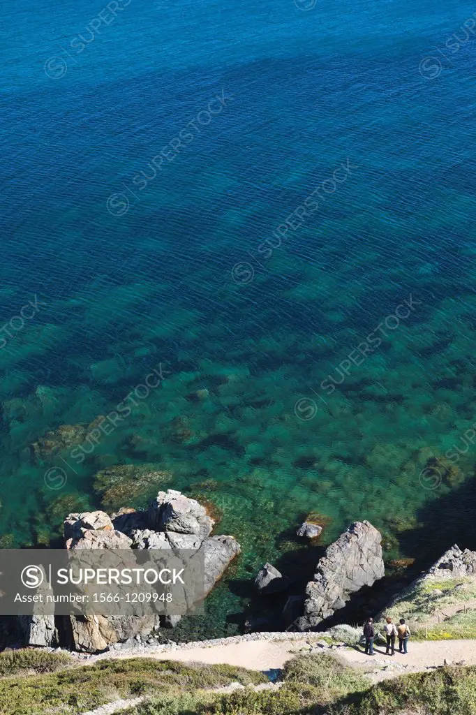 France, Corsica, Corse-du-Sud Department, Corsica West Coast Region, Ajaccio-area, Pointe de la Pirata, ocean view