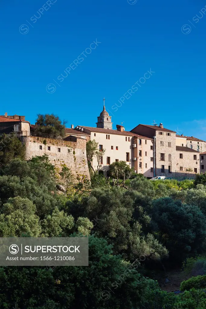 France, Corsica, Corse-du-Sud Department, Corsica South Coast Region, Porto Vecchio, Citadel wall