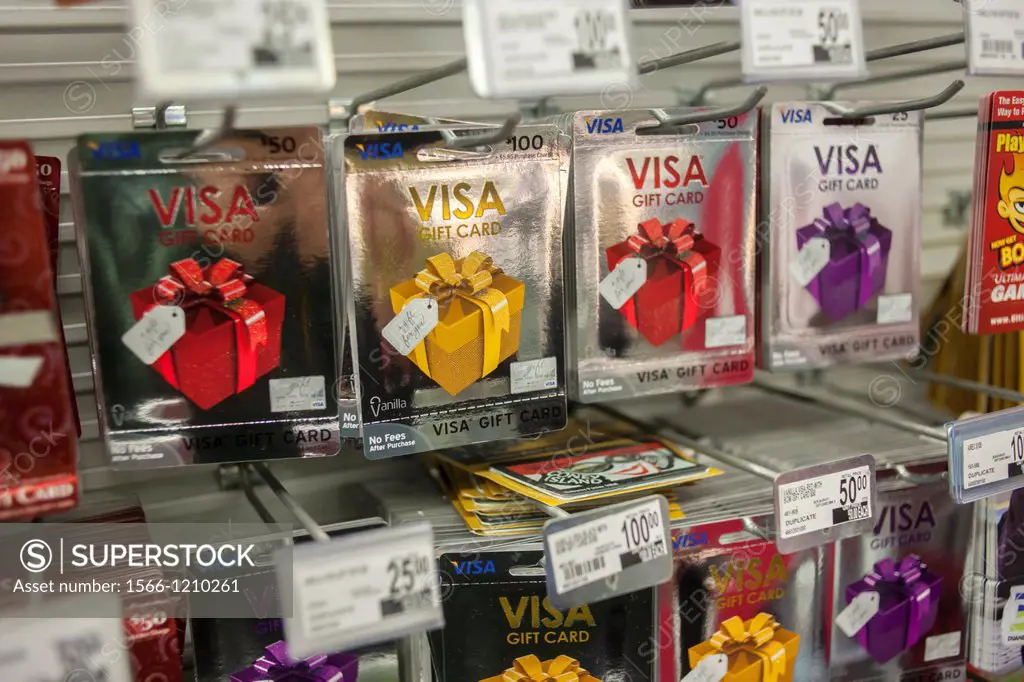 A selection of Visa gift cards in various denominations in a store in New York According to a recent report nearly 81 percent of holiday shoppers will...