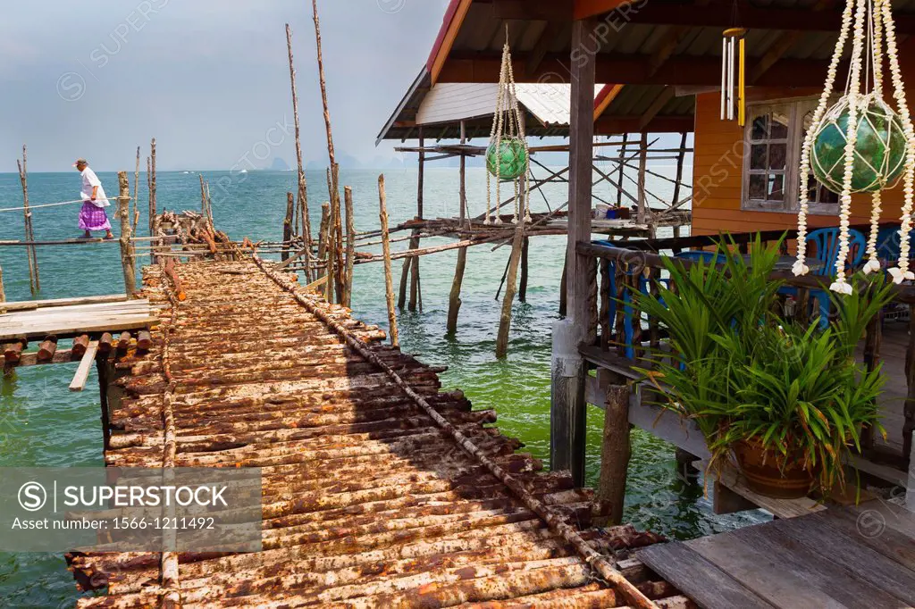 Koh Panyee or Ko Panyi fishing village  Phang Nga Bay  Phang Nga province  Andaman Sea, Thailand