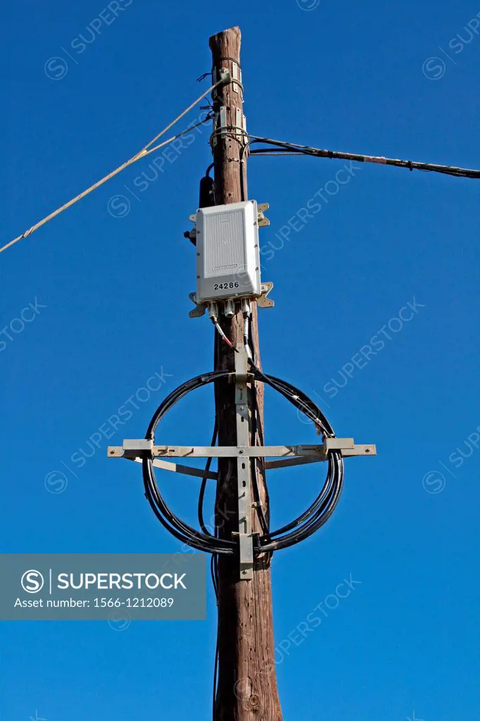 utility pole, Barcelona, Catalonia, Spain 