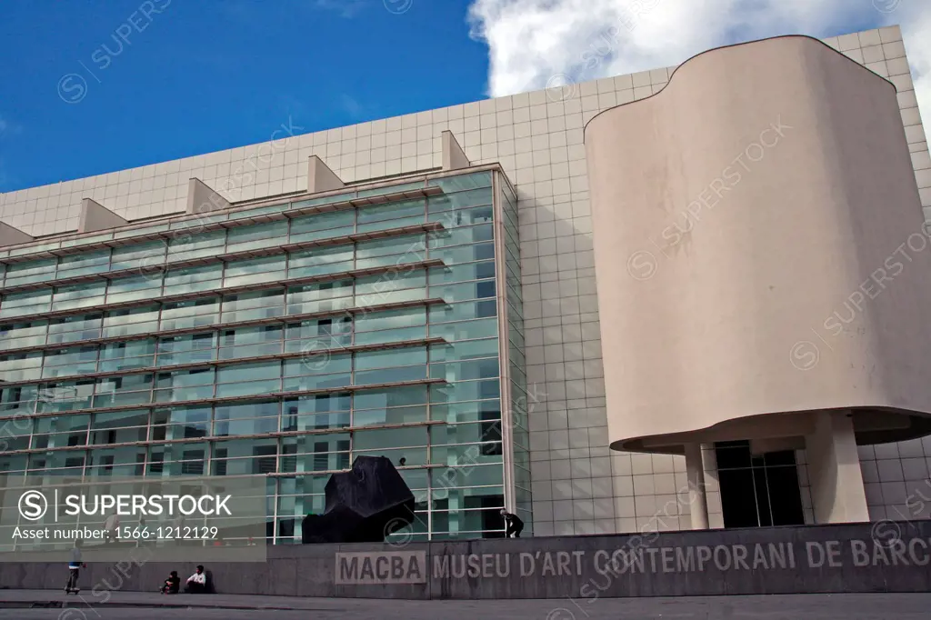 MACBA, architecture, Richard Meier, 1995, Barcelona, Catalonia, Spain 