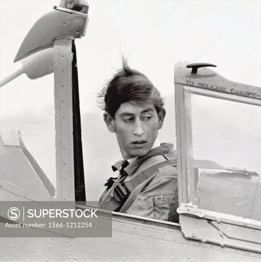 Prince Charles learning to fly at RAF Tangmere in 1968 Exclusive Photograph by David Cole