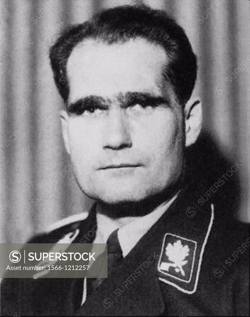 Rudolf Hess - Hitler´s war time deputy was a prominent Nazi politician  Fron the archives of Press Portrait Service