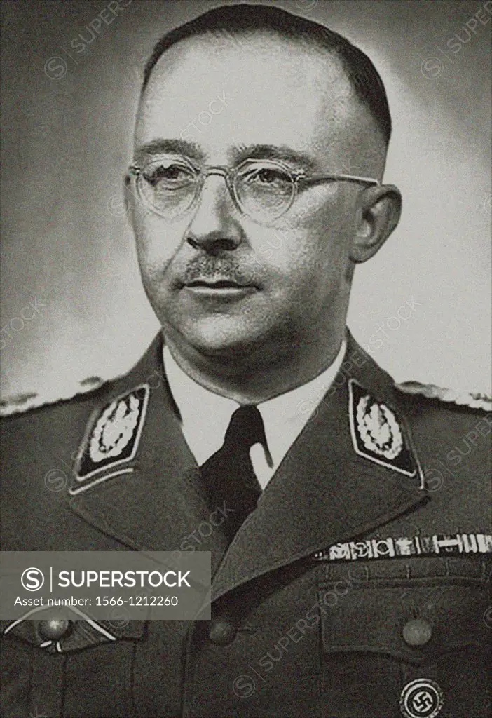 Heinrich Luitpold Himmler was Reichsfu¨hrer of the SS, a military commander, and a leading member of the Nazi Party  Image from the archives of Press ...