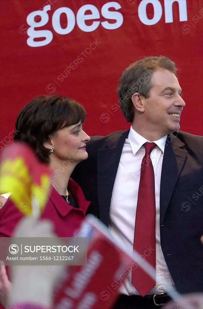 The Blairs Tony and Cherie on the morning of the labour victory in 2001