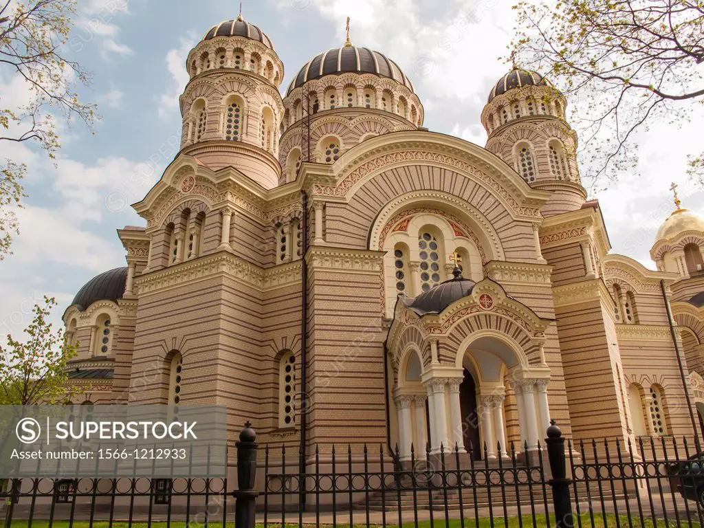Orthodox cathedral of Riga, Latvia