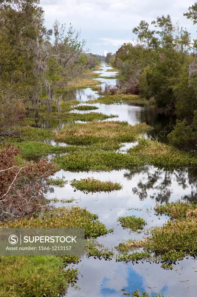 Crown Point, Louisiana - The Upper Kenta Canal in the Barataria Preserve, a part of Jean Lafitte National Historical Park and Preserve  Barataria Pres...