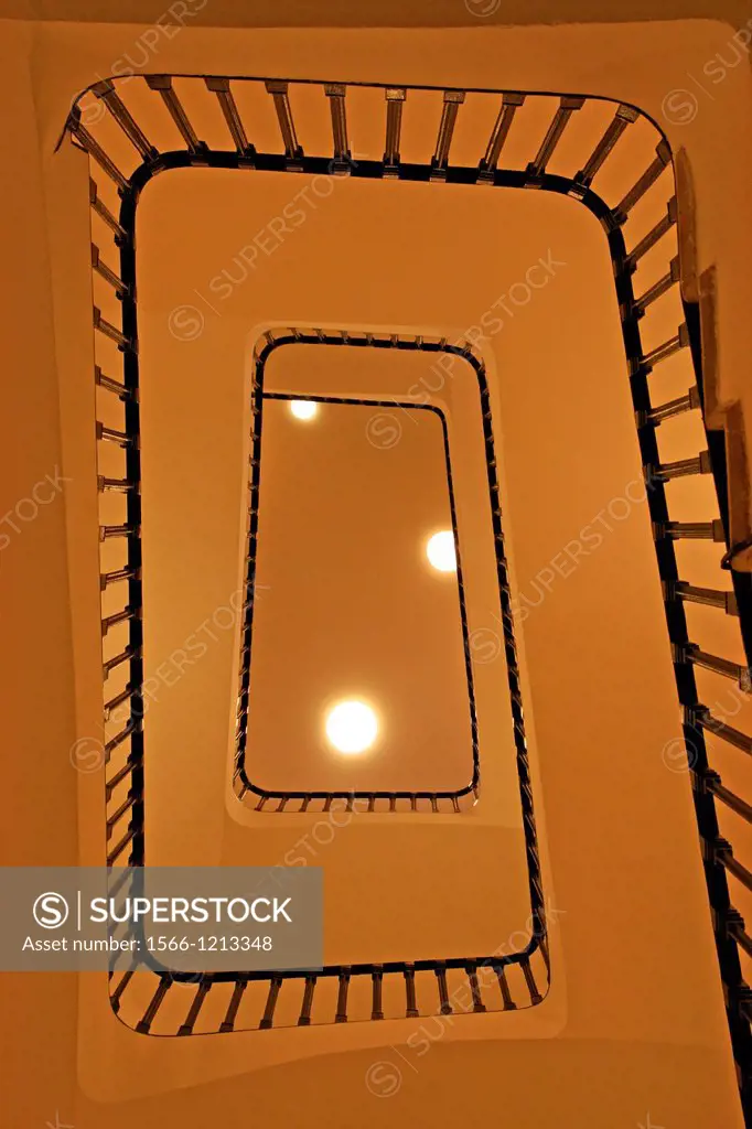 staircase, El Seminari, Centre Tarragonense, Tarragona, Catalonia, Spain