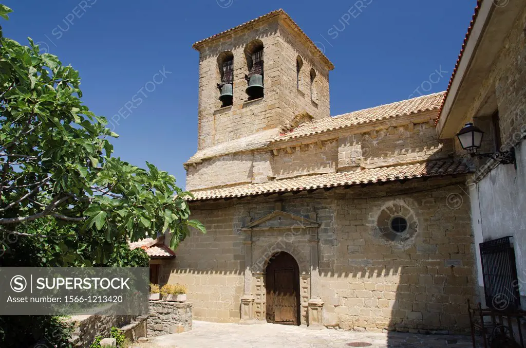 San Martin church in Ardanaz village, Izagaondoa valley, Navarre, Spain