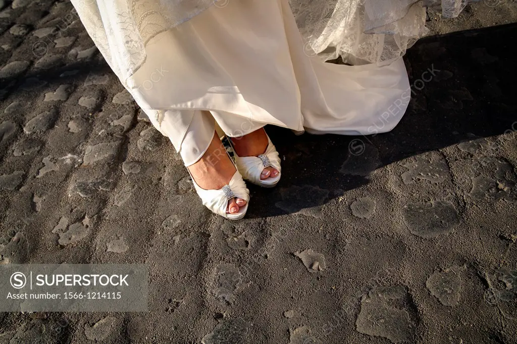 Bride´s wedding shoes