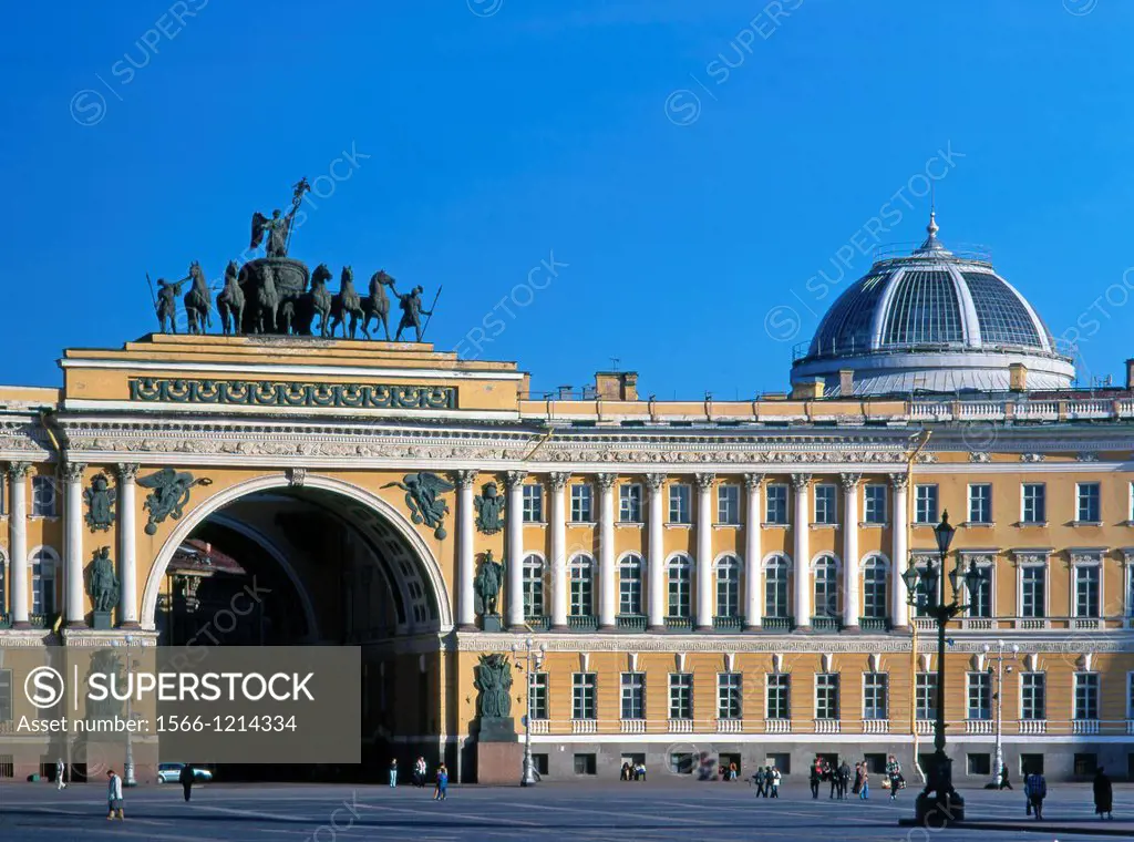 Russia, St Petersburg, Palace Square,
