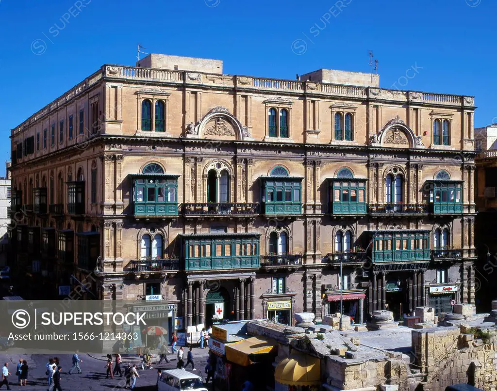 Malta, Valletta, Francia Palace, Republic Street,