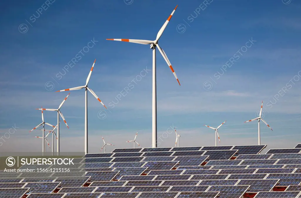 Germany, Solar panels and wind turbines, Composing