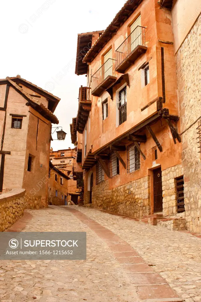 Albarracin streets and houses, Spain
