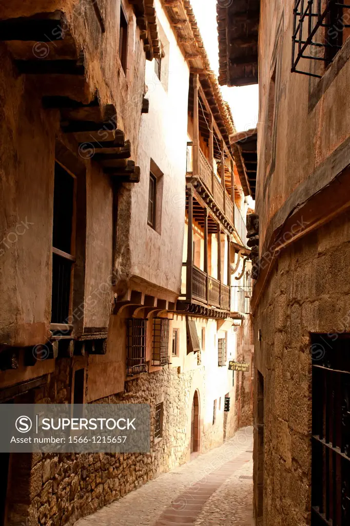 Albarracin streets and houses, Spain