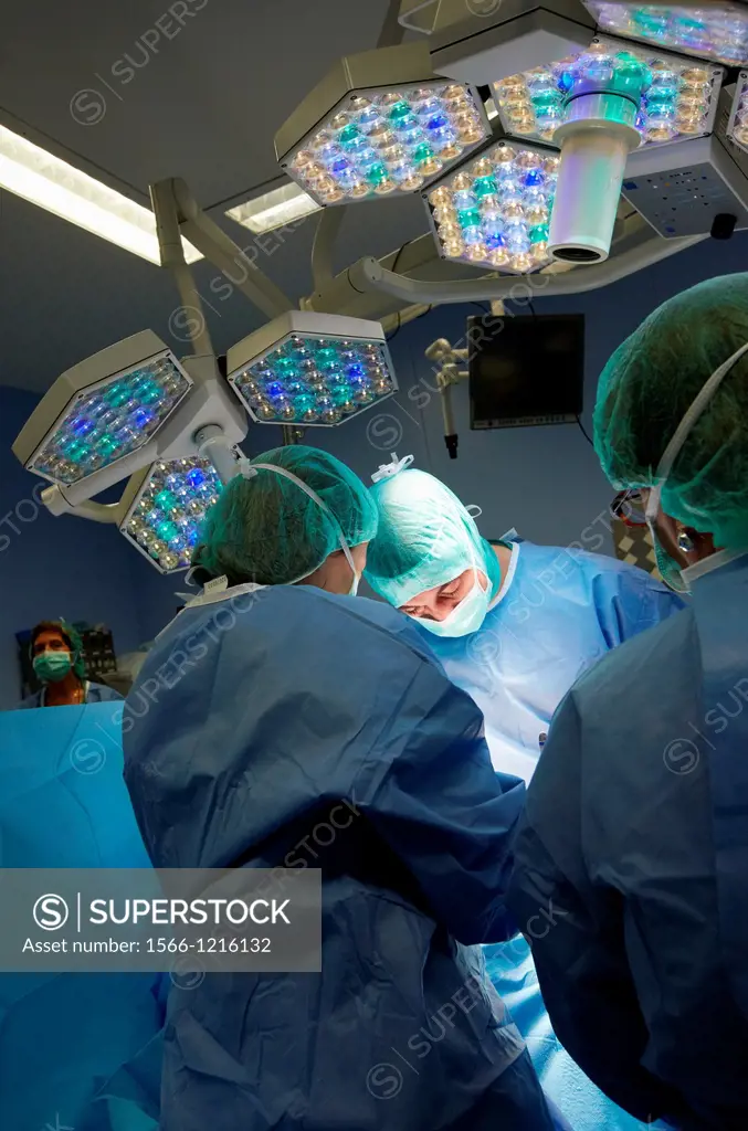 Intervention prostate, Urology operating room, Surgery, Hospital Donostia, San Sebastian, Gipuzkoa, Basque Country, Spain