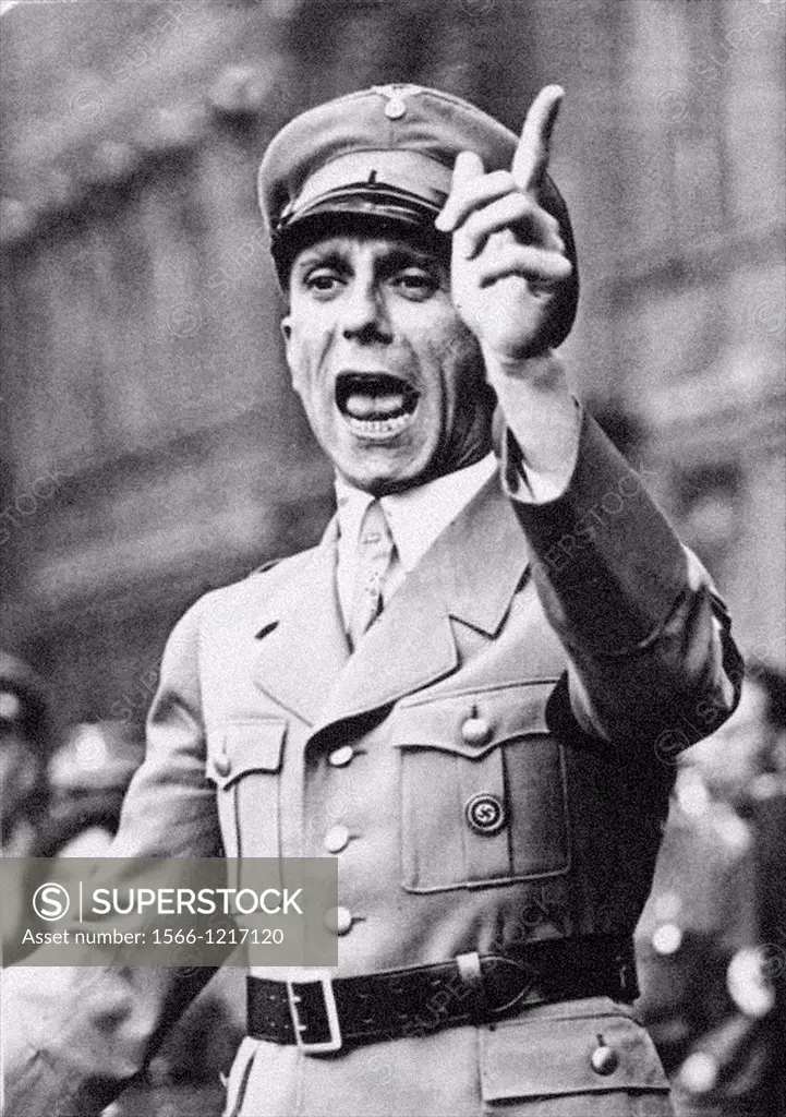 Joseph Goebbels German wartime Minister of Propaganda from the archives of Press Portrait Service
