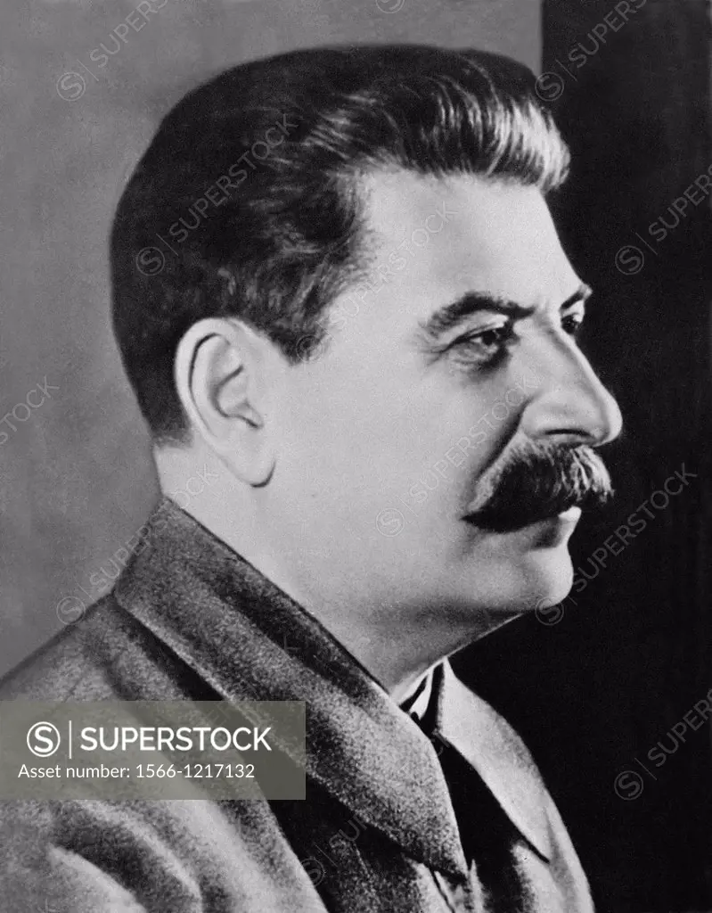 Joseph Vissarionovich Stalin was the Premier of the Soviet Union from 6 May 1941 until his death in 5 March 1953  1942 image from Archives of Press Po...