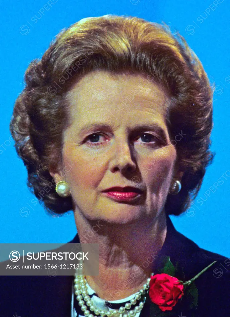 Margaret Thatcher at the height of her powers in the early 1980´s from rare set of colour ´expression´ images  Photograph by David Cole