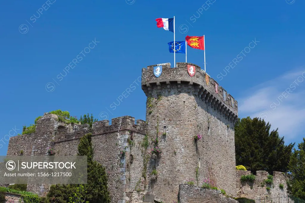France, Normandy Region, Manche Department, Avranches, Place Littre, town castle, build AD 950