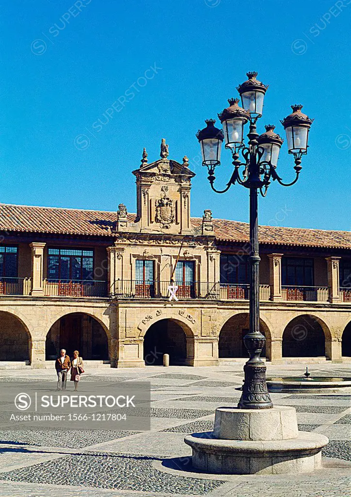 España Square. Santo Domingo de la Calzada, La Rioja, Spain.